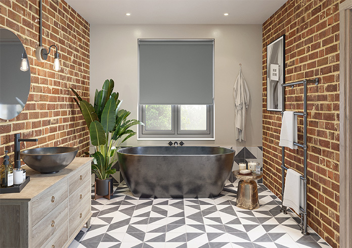 Trinity (FR Blackout), Seal Grey - Twist&Fit Roller Blind - Image 8